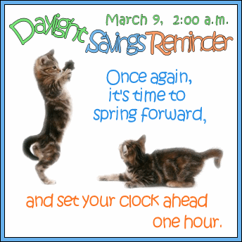 Daylight Savings Reminder