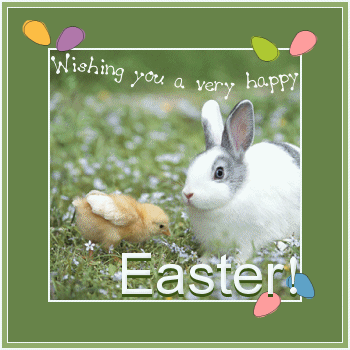 Happy Easter - Bunny & Chick