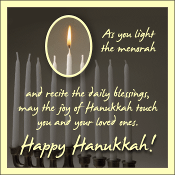 Hanukkah - As You Light the Menorah