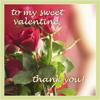 Valentine Thank You - Roses