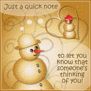 Thinking of You - Snowman